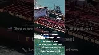 Biggest -  SEAWISE GIANT – The Largest Ship in History!  #shorts