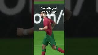 smooth goal from Bruno Fernandes #fifa #football #worldcup #fifamobile #fifaworldcup