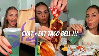 TACO BELL MUKBANG ️‍ chatting + eating