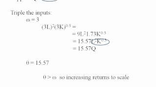 Econ - Returns to Scale