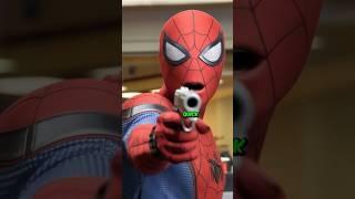 Spidey is robbing a bank, but watch until the end! ️#Shorts #Spiderman
