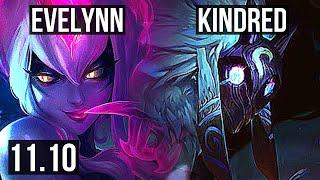 EVELYNN vs KINDRED (JUNGLE) | Rank 3 Eve, 13/1/5, Legendary, 300+ games | NA Challenger | v11.10