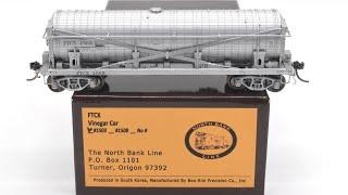 NEW North Bank Line HO Scale Vinegar car Unboxing! Now Available at BrassBasement.com