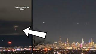 WOW UFOs spotted near Denver airport! New videos in New Jersey