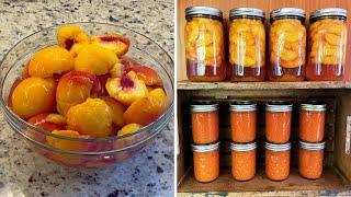 Preserving Peaches | Canning Peach Jam and Sliced Peaches (no sugar!)