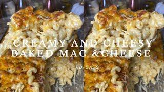 Show Stopping Baked Mac & Cheese Recipe! Super Easy! Creamy and Cheesy!