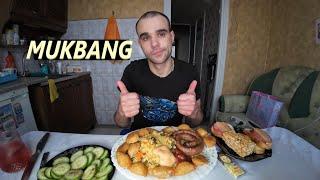 МУКБАНГ РИС С ОВОЩАМИ / МЯСНАЯ УЛИТКА / ЧЕБУПЕЛИ / ШОКОЛАД / ОБЗОР / EATING MUKBANG ASMR АСМР 먹방