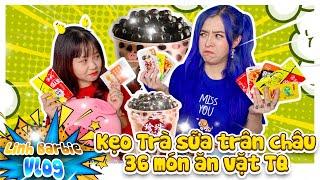 Review Kẹo Trà Sữa Trân Châu Và 36 Món Ăn Vặt Trung Quốc I Linh Barbie Vlog