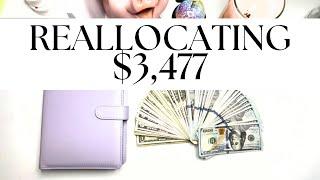 REALLOCATING $3,477 | SINKING FUNDS | #savingschallenges #savings