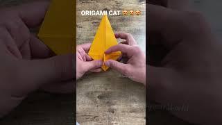 ORIGAMI CAT TUTORIAL STEP BY STEP | HOW TO MAKE PAPER CAT ORIGAMI | CUTEST CAT ORIGAMI INSTRUCTIONS