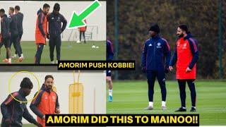 What you missed  See what Ruben Amorim DID to Kobbie Mainoo during his first training at Carrington