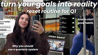 how to ACCOMPLISH your goals in 2025 (w/ quarterly system)