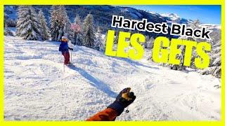 The Hardest Black Run in Les Gets