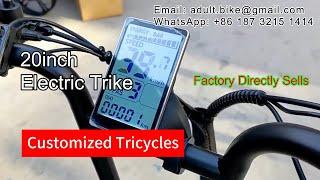 Customized Tricycle 16-inch Folding Electric Tricycle | Electric Bike Trike Factory