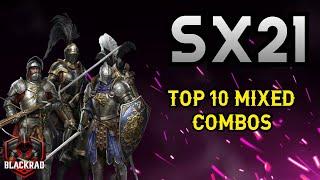 Sx21 WITHOUT AND WHITH SKINS TOP 10 MIXED COMBOS - Rise of Castles Ice and Fire