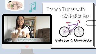 Violette à bicyclette (Infant French song) with 123 Petits Pas