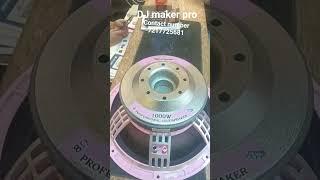 DJ maker pro 15 inch speaker 1000 watt best quality contact number 7217725681