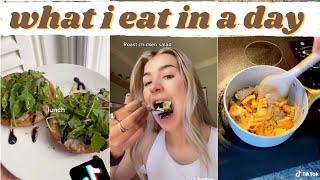 what i eat in a day tiktok compilation // healthy and realistic