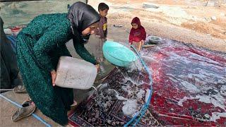 After A Downpour, Her Wet Carpets: A Single Mom Cleans Up