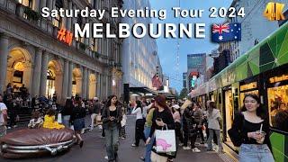 Saturday Evening Tour Melbourne Australia 4K Video