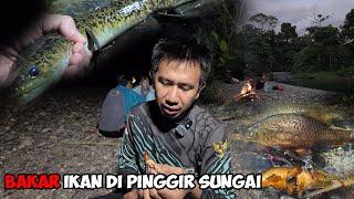 Berburu Ikan Lanjut Makan Ikan Bakar Di Pinggir Sungai | Fishing Catch And Cook