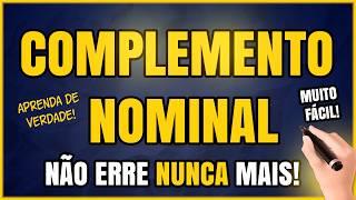 COMPLEMENTO NOMINAL: Aprenda de uma Vez por TODAS!