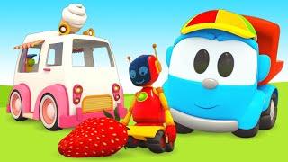 Car Cartoon for Kids - Leo the Truck & an Ice Cream Van - Cartoon Cars and Trucks for Kids