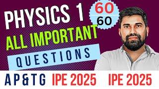 First year Physics important questions ipe 2025,Class11 Physics all important questions #PRASADSIR