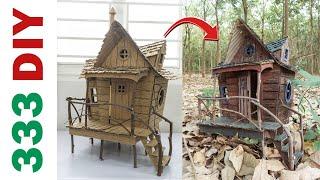 Fairy Garden DIY House | DIY Witch House Using Cardboard | Mini House