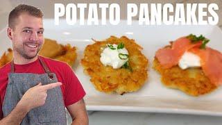 Traditional  Homemade Potato Pancakes / Polish Placki Ziemniaczane