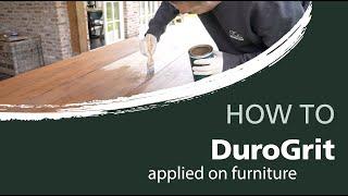 How to oil your outdoor wooden, teak garden furniture with DuroGrit | Rubio Monocoat