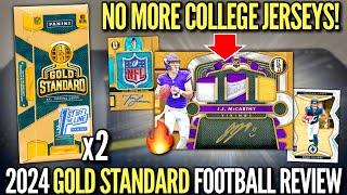 THE NEW ROOKIES IN NFL JERSEYS (FINALLY)!  2024 Panini Gold Standard Football FOTL Hobby Box Review