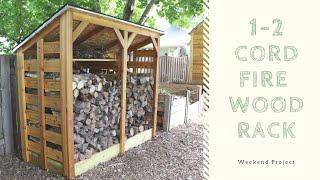 Build a Firewood Shed to Store 1-2 Cords of Wood