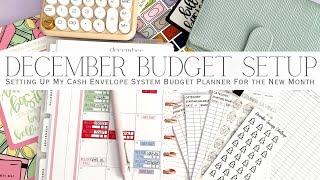 December 2024 Cash Envelope Budget Planner Setup | Setting Up My Planner for the New Month