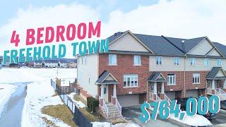 Gorgeous 4 Bedroom FREEHOLD Townhouse backing onto 9 Acres of Park Space