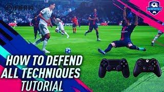 FIFA 19 DEFENDING TUTORIAL! BEST WAY TO TACKLE, JOCKEY & APPLY PRESSURE! HOW TO DEFEND