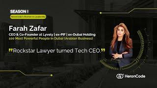 Rockstar Lawyer turned Tech CEO with Farah Zafar | CEO & Co-Founder at Lyvely