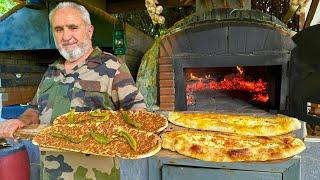 GIANT LAHMACUN SPECIAL ⭕ One of the most popular Turkish dishes  village food