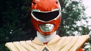 Red Ranger Dragon Shield Morphs and Battles | Mighty Morphin | Power Rangers Official