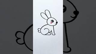 How to draw rabbit  easy and simple || #easy #drowings #rabbit