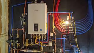 Navien High Efficiency Combi Boiler System With Radiant Heat And Domestic Hot Water