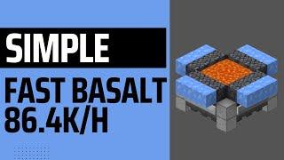 Simple, Fast, Auto Basalt Farm | 86,400/hour | 1.20+, 1.21