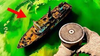 Magnet Fishing Under GIANT 12 MILLION POUND SHIPS Near Old Railroad!