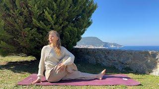 10 Min Gentle Yoga  For PMS & Your Period | Music Only