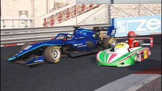 F3 2022 VS Superkart 250cc at Monaco GP