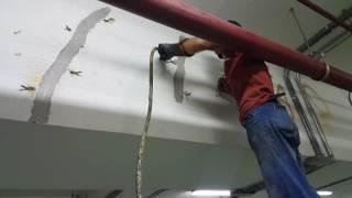 Sama Tadmur: Conbextra EP10 injection in Jeddah at Al Jazira Bank. Shear cracks filling.