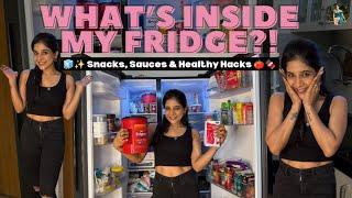 What’s in My Fridge? | Healthy Snacks, Veggie Hacks & My Secret Pasta Sauces! #fridgetour