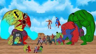 Rescue SUPER HEROES HULK & SPIDERMAN, CAP AMERICA: Returning from the Dead SECRET - FUNNY CARTOON