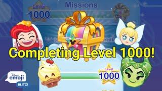 Mission Level 1000 Completed - Disney Emoji Blitz