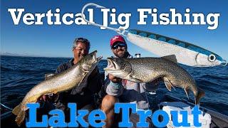 Vertical Jig Fishing Lake Trout (Lake Michigan)!